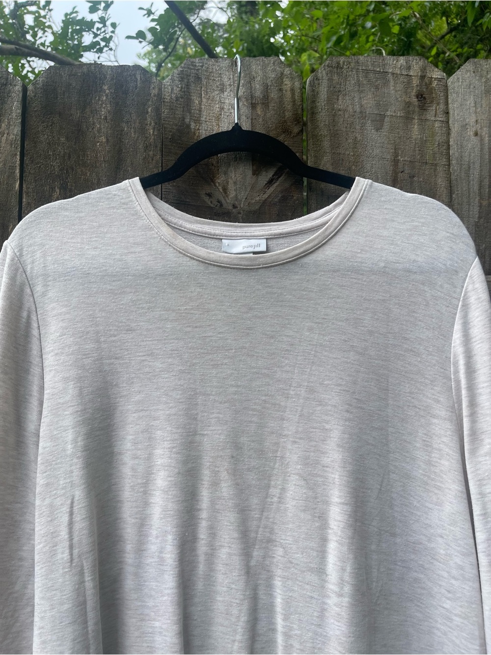 J. Jill Lightweight Long-Sleeve Tunic in Light Taupe - Picture 2 of 9